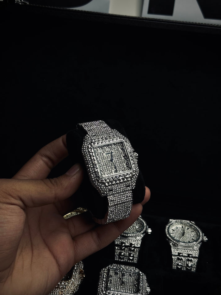 Cartier iced out watch