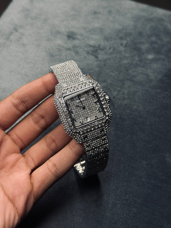 Cartier iced out watch