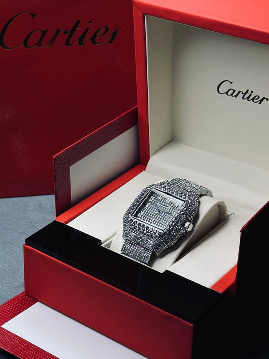 Cartier iced out watch